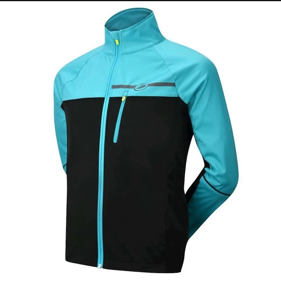 PERFORMANCE ELITE ZONAL Black/Teal Blue SOFTSHELL JACKET- Medium - Picture 1 of 4